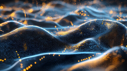 Exploring quantum computing through multidimensional data visualization digital space abstract art dynamic environment futuristic concept