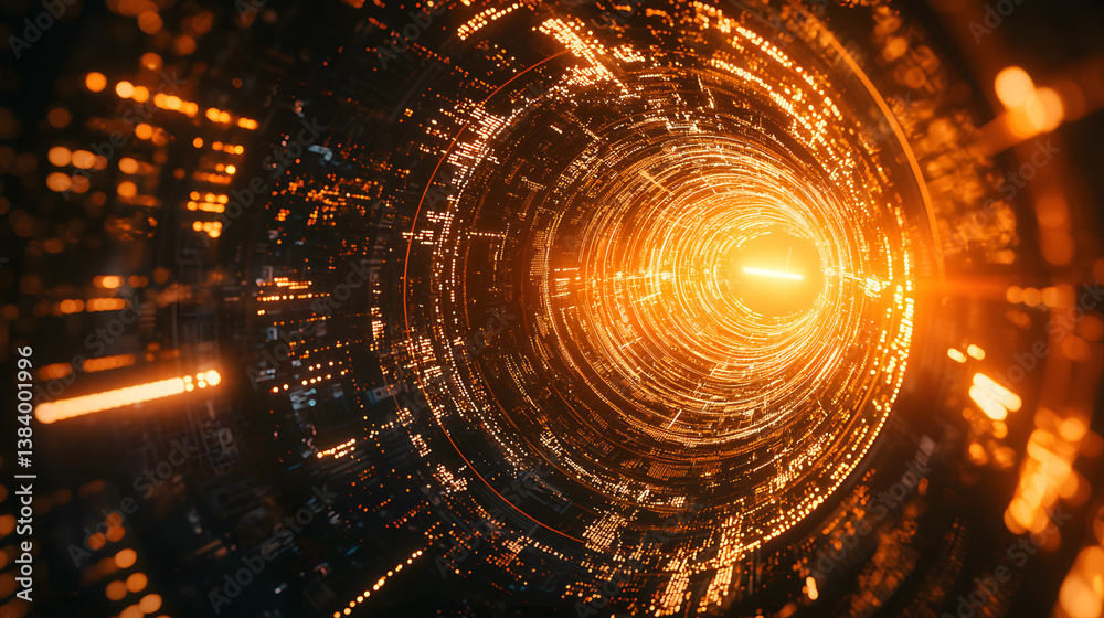 Poster quantum computing revolution unveiling multidimensional data visualization in technological environm
