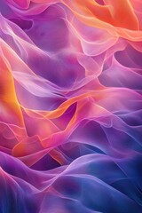 Fototapeta premium Abstract background featuring colorful flowing waves of light and texture