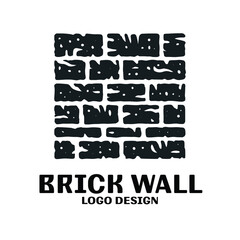 Brick Wall Vector Logo Design