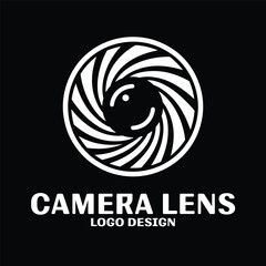 Camera Lens Vector Logo Design