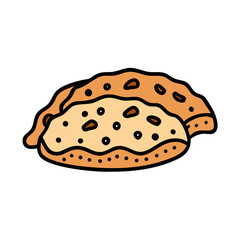 pita bread vector art, pita bread icon, food vector illustration