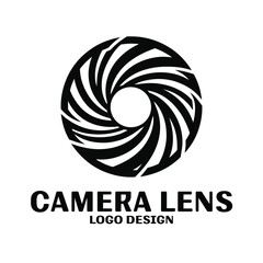Camera Lens Vector Logo Design
