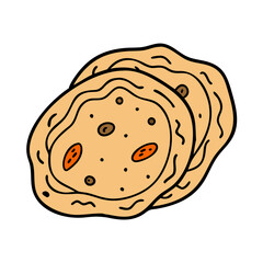 hash browns vector art, hash browns icon, food vector illustration