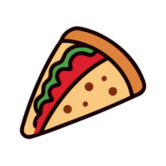 quesadilla vector art, quesadilla icon, food vector illustration
