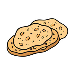naan vector art, naan icon, food vector illustration