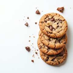 Cookie photo on white.