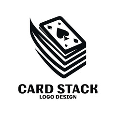 Card Stack Vector Logo Design