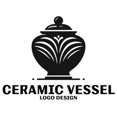 Ceramic Vessel Vector Logo Design