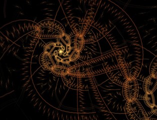 Imaginatory fractal abstract background Image