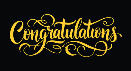congratulation text vector