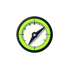 speed meter gauge performance icon on transparent background