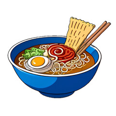 ramen icon on transparent background
