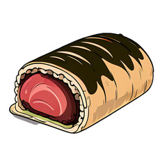 beef wellington icon on transparent background