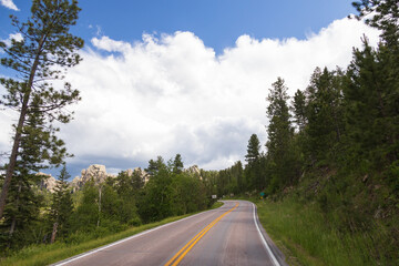 Fototapeta premium Peter Norbeck Scenic byway through Custer State Park, South Dakota
