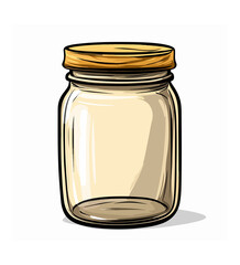 empty glass jar set,