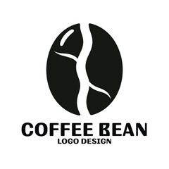 Coffee Bean Vector Logo Design