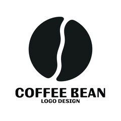 Coffee Bean Vector Logo Design