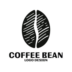 Coffee Bean Vector Logo Design
