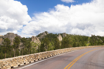 Peter Norbeck Scenic byway through Custer State Park, South Dakota
