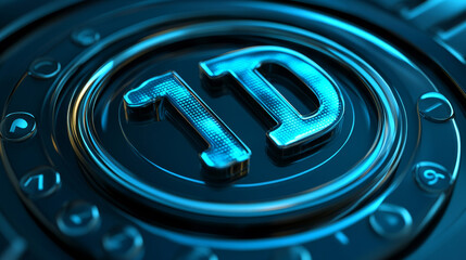 Vector banner of email marketing. Subscription to newsletter, news, offers, promotions. A letter in an envelope. Buttons template. Subscribe, submit. Send by mail. Follow me. Blue. Eps 10