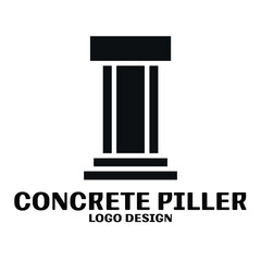 Concrete Piller Vector Logo Design