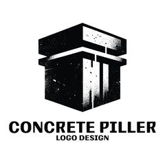 Concrete Piller Vector Logo Design