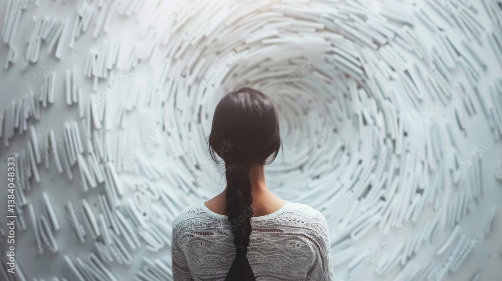 Poster abstract visualization of emotional perspective shift in daily situations