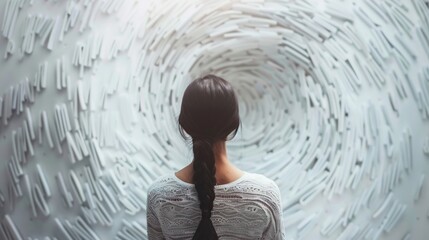 Abstract visualization of emotional perspective shift in daily situations