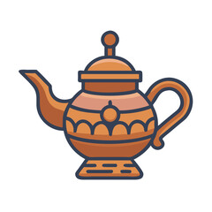  Antique Teapot Icon for Culinary Arts
