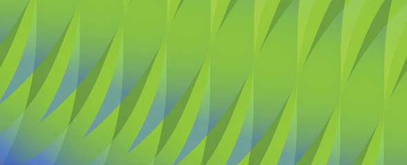 Vector green line background curve element with blue space for text and message design, overlapping layers, vector