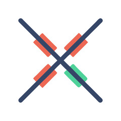  Icon for Crossed Wires in Communication