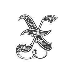 Alphabet graphic design latter vector illustration.