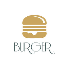 Burger logo vector image