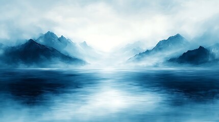 Fototapeta premium Tranquil ocean waves blue horizon calm water high resolution hd image