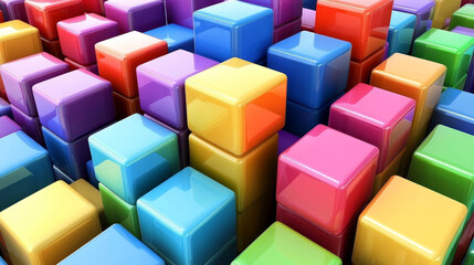 Obraz premium Knowledge transfer. Business knowledge management. Building wood blocks on table. 