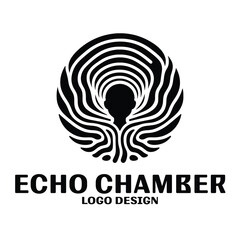 Echo Chamber Vector Logo Design