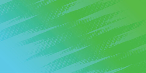 Obraz premium Halftone dots gradient grunge texture background blue green grtadient color pattern. Dot pop art comic sport style vector illustration. vector