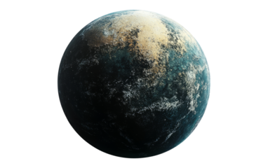 Planetary Surface with Varied Terrain and Rich Color Palette