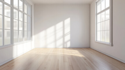 Mock up wall in the children's room in light white color wall background.3d rendering