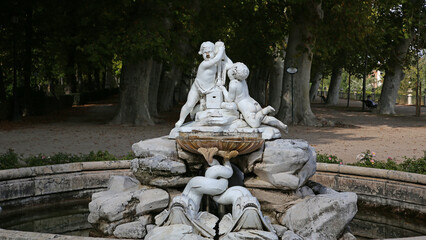 Fuente de la Boticaria, Jardín de la Isla, Palacio Real de Aranjuez, Aranjuez, Madrid, España