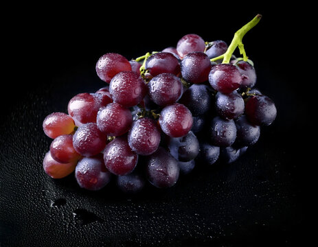 bunch of red grapes