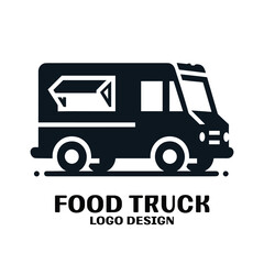 Food Truck Vector Logo Design