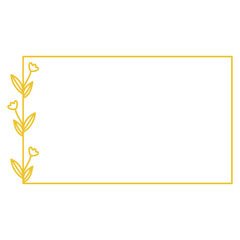 Obraz premium Floral Line Art Frame