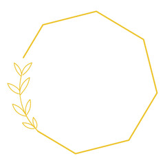 Floral Line Art Frame