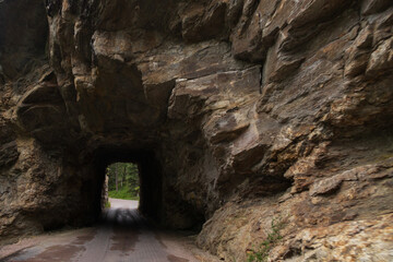 Tunnel through a mountain