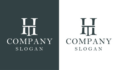 H & T letter logo design, Business letters logo design, H T logo, T H logo design