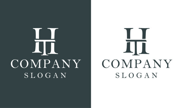 H & T letter logo design, Business letters logo design, H T logo, T H logo design