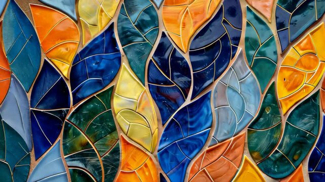 Abstract pattern adorned with ornamental leaves, a dance of intricate foliage creating a tapestry of natural beauty, Ai Generated.