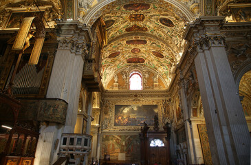 Naklejka premium Basílica de Santa María la Mayor, Bérgamo (Italia).
